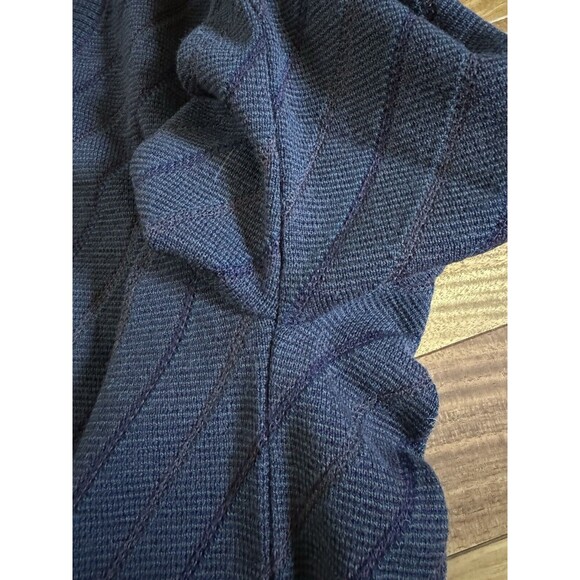 Vtg Idea Uomo Wool Blend Sweater Striped M Made In Italy Brown Preppy Professor - Picture 5 of 11